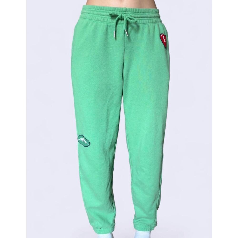 Aerie Chill Joggers Small Ski Resort Ice Cold Pants Patchwork Lounge Drawstring - Picture 8 of 9